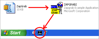 how to copy screen with Zap grab